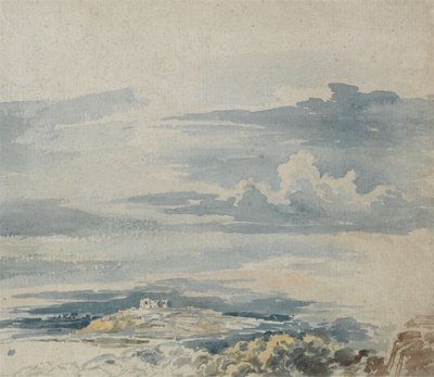 Landschaft mit einer Burg auf einem Hügel von James Ward